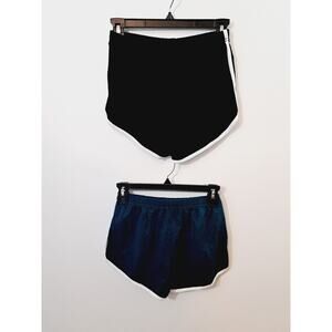 Uratot NEW! Lot Of 2 Pairs Of Sport Shorts Black Teal Small